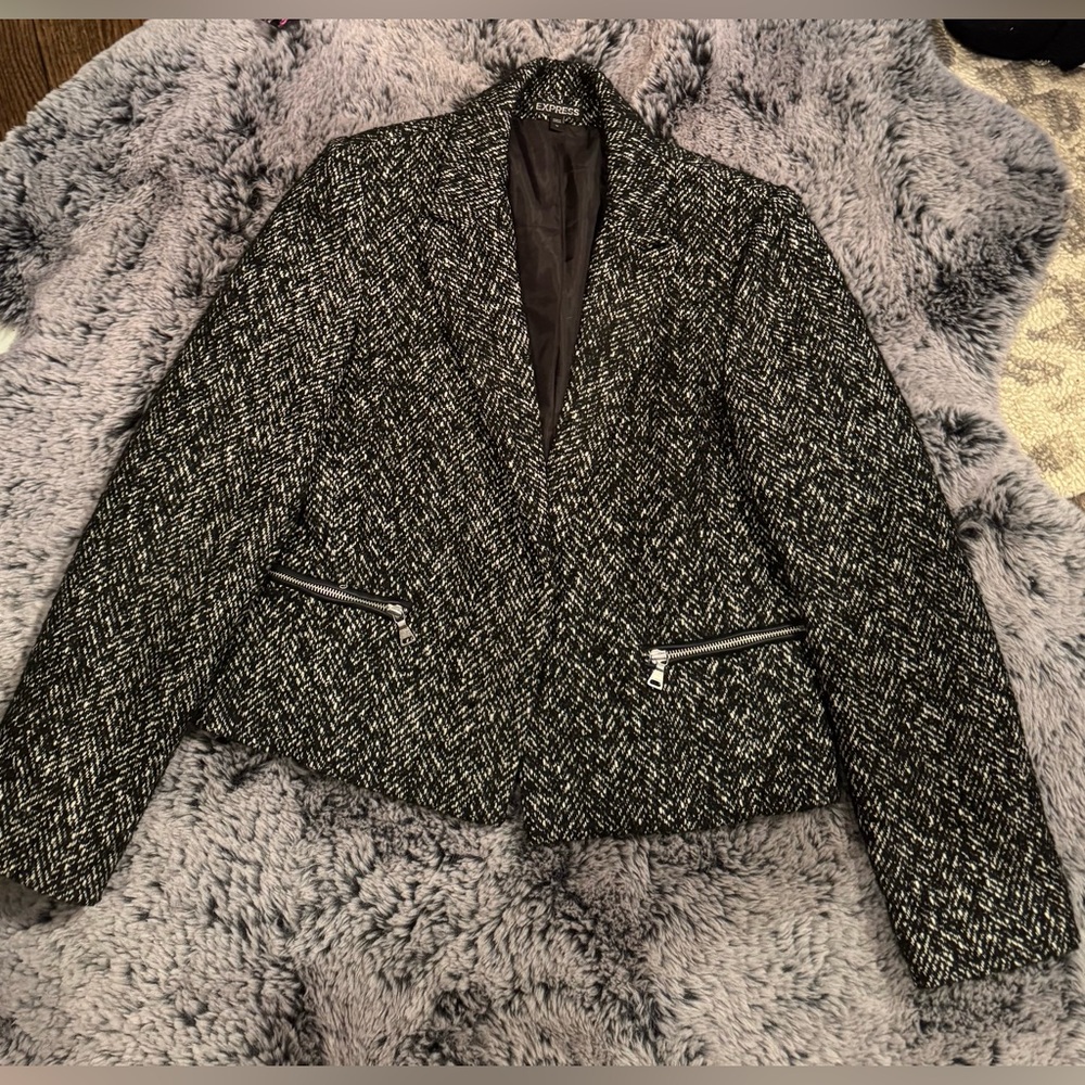 Casual tweed blazer